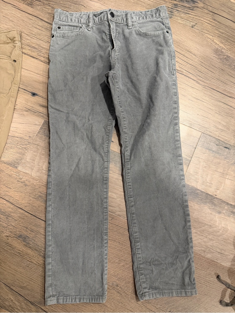GAP Gray Kids Straight-Leg Chinos